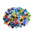 Mosaic Tiles for Crafts Blue Shine Assorted Color 50pcs Glass Glitter Mosaic