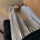 New minimalist and sweet black and white striped sleeping pants for women in plus size, loose and casual for home use, can be worn outside, and long pants for strolling New minimalist and sweet black and white striped sleeping pants for women in plus size, loose and casual for home use, can be worn outside, and long pants for strolling