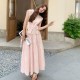 Tender Pink Ladies Embroidered Hollow Sleeveless Top Half Skirt Set for Women 2025 Summer French Style Gentle and Vitality Two Piece Set Tender Pink Ladies Embroidered Hollow Sleeveless Top Half Skirt Set for Women 2025 Summer French Style Gentle and Vitality Two Piece Set