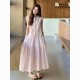 Tender Pink Ladies Embroidered Hollow Sleeveless Top Half Skirt Set for Women 2025 Summer French Style Gentle and Vitality Two Piece Set Tender Pink Ladies Embroidered Hollow Sleeveless Top Half Skirt Set for Women 2025 Summer French Style Gentle and Vitality Two Piece Set
