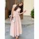 Tender Pink Ladies Embroidered Hollow Sleeveless Top Half Skirt Set for Women 2025 Summer French Style Gentle and Vitality Two Piece Set Tender Pink Ladies Embroidered Hollow Sleeveless Top Half Skirt Set for Women 2025 Summer French Style Gentle and Vitality Two Piece Set