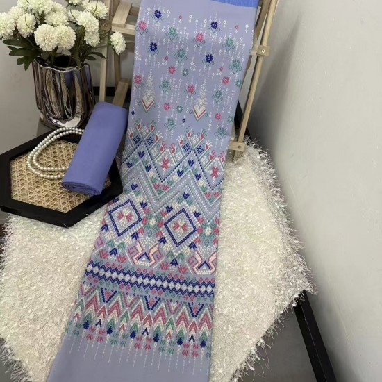 Thailand new fabric ethnic minority style printed fabric matching sisters group (non refundable)