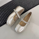 Star style flat ballet style single shoe for women 2025 new summer shallow mouth bean shoes with skirt French evening style Star style flat ballet style single shoe for women 2025 new summer shallow mouth bean shoes with skirt French evening style