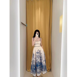 Z Home Light Luxury High End 2025 Early Spring Vacation Australia Elegant High Waist Rope Linen Strap Medium Long Dress
