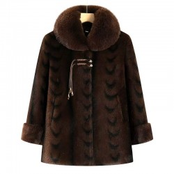 thick mink fur coat